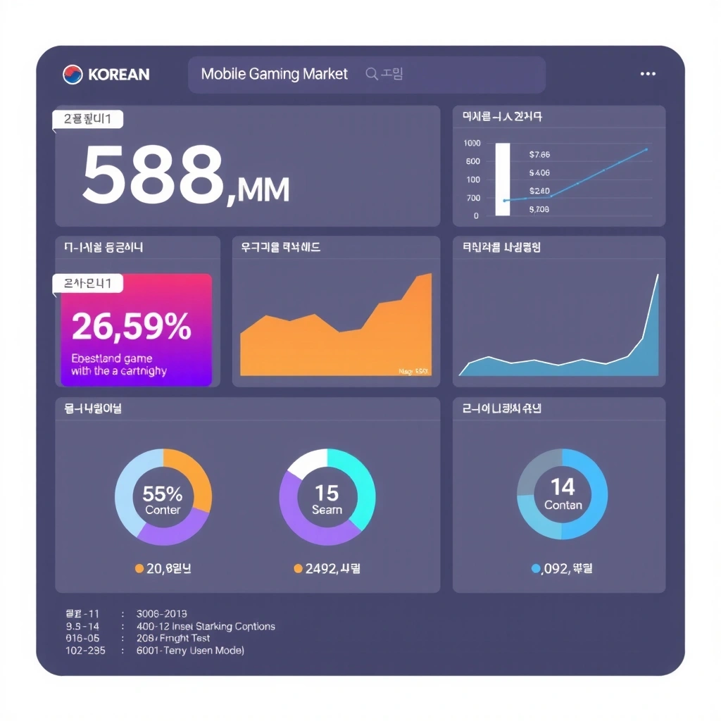 Korean mobile gaming market data visualization